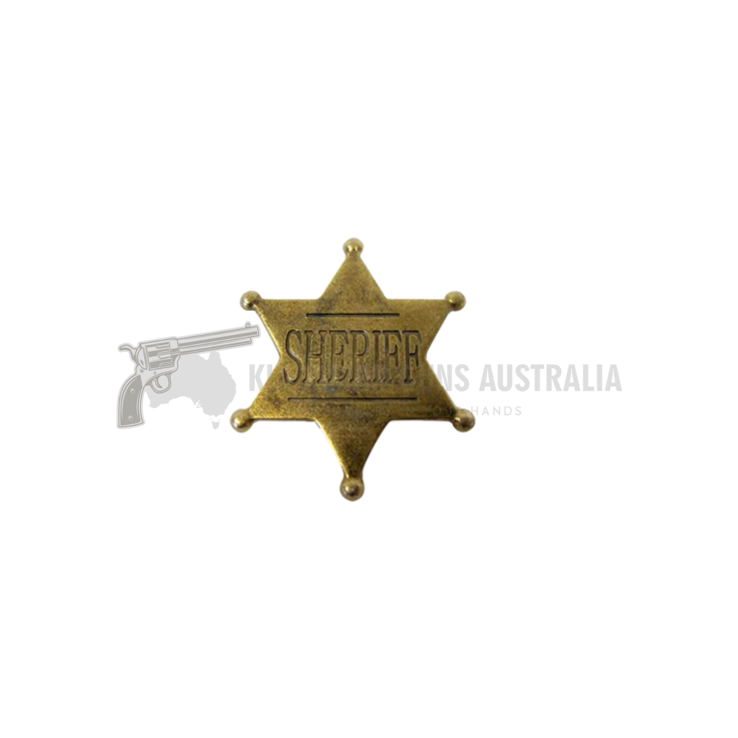 Six Point Ball-Tipped Sheriff Badge
