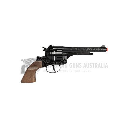 Gonher - Cowboy Revolver - Diecast Colt Navy 1851 - 12-Shots - Brown/Black with Box