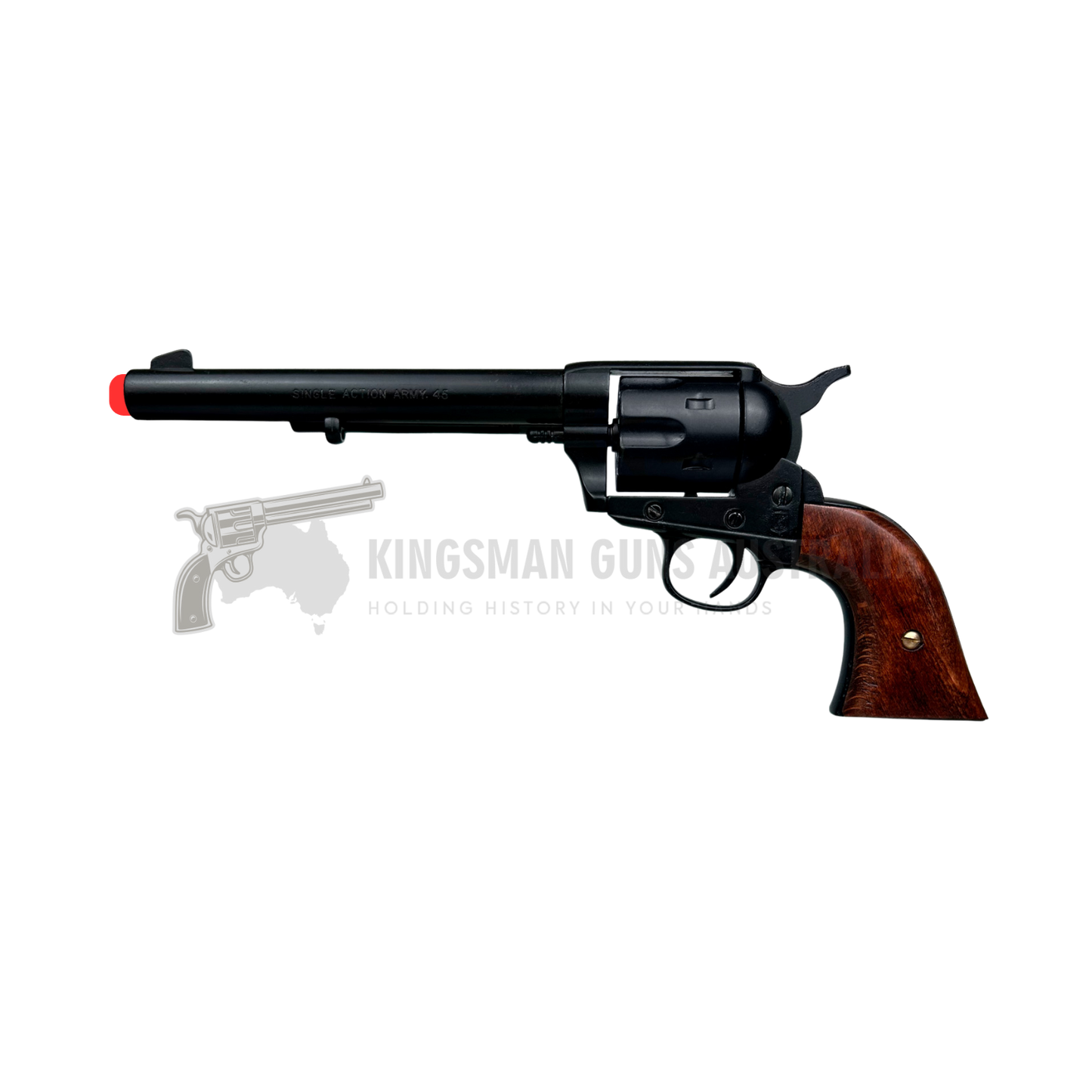 KOLSER - REVOLVER PEACEMAKER COLT 45 SINGLE ACTION 5.5" USA 1873 - WOOD/BLACK