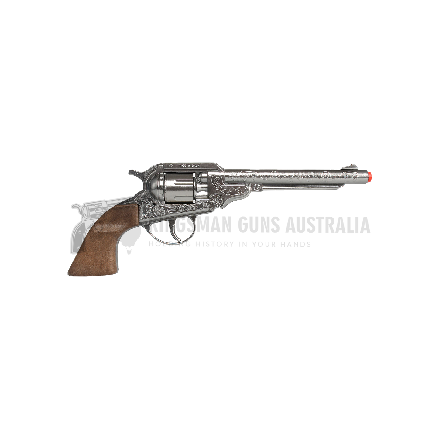 Gonher - Cowboy Colt Revolver 1851 - 8-Shot - Diecast Metal - Brown/Nickel with Box
