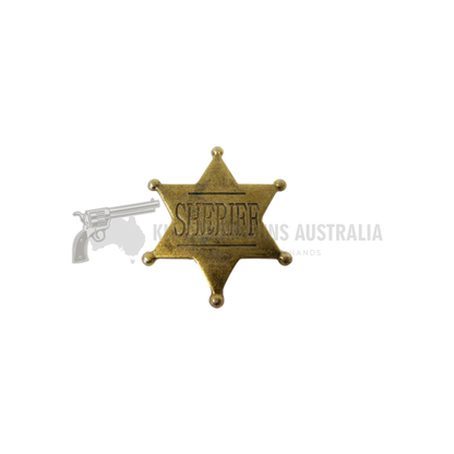 Six Point Ball-Tipped Sheriff Badge