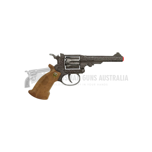 Schroedel - Adams Revolver Scorpion Antique - 8-Shot - Brown/Gray - 22cm with Box