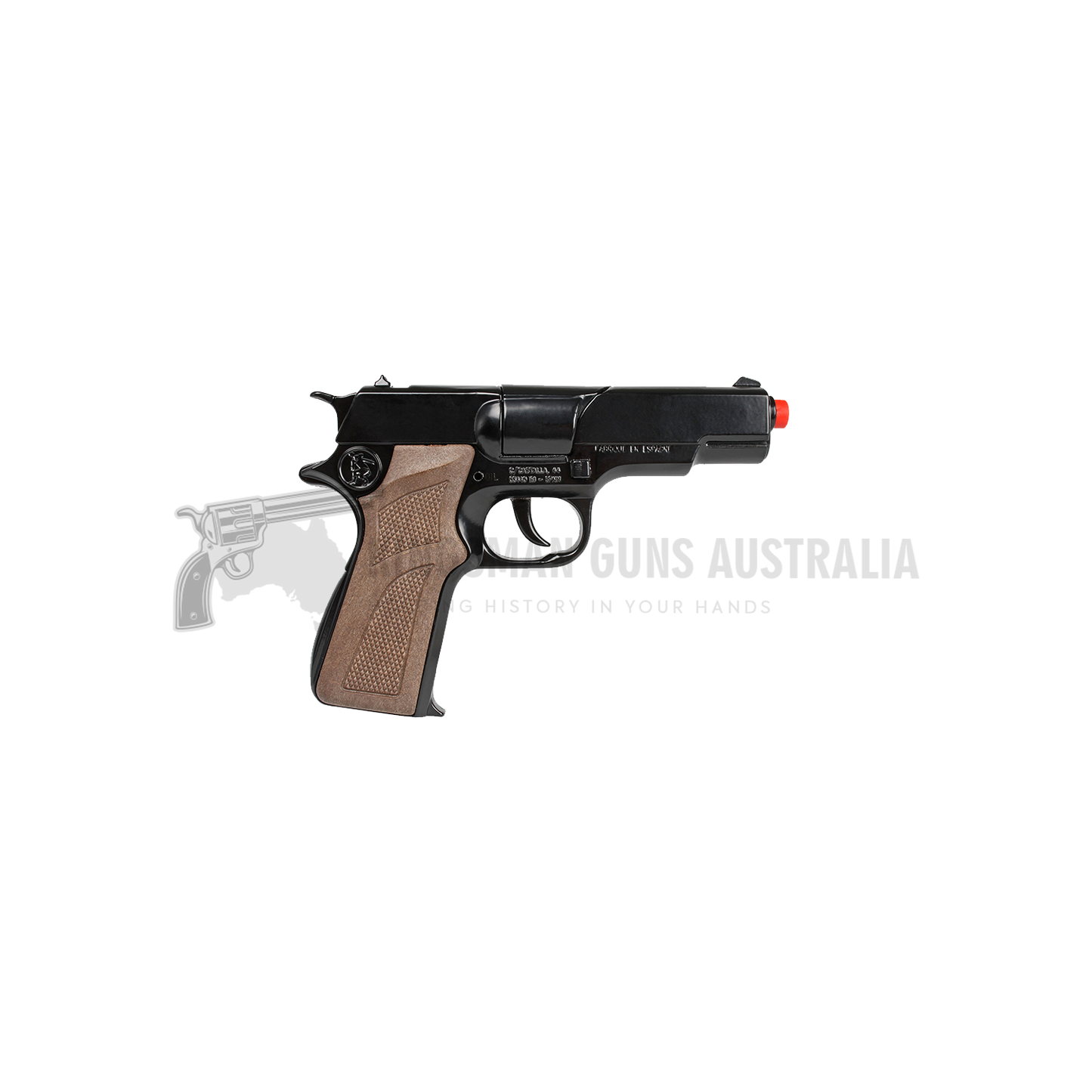 Gonher - Police Pistol - Astra, Colt Govt. 1911 8-Shot - Diecast Metal - Brown/Black with Box