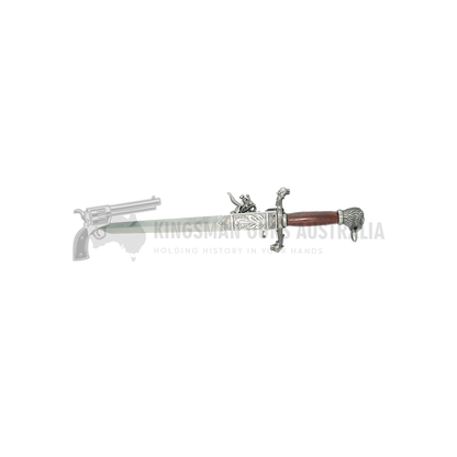 18th Century German Dagger  Pistol - Curassow - 42 cm