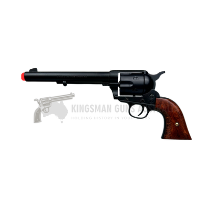 KOLSER - REVOLVER PEACEMAKER COLT 45 SINGLE ACTION 5.5" USA 1873 - WOOD/BLACK