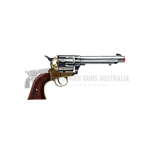 REVOLVER PEACEMAKER COLT 45 5’5″ USA 1873 – NICKEL WOOD