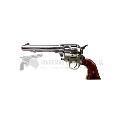 REVOLVER PEACEMAKER COLT 45 5’5″ USA 1873 – NICKEL WOOD