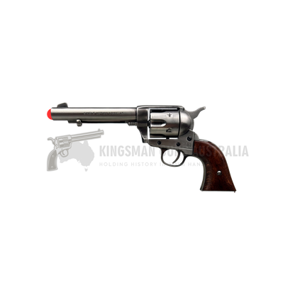 REVOLVER PEACEMAKER COLT 45 5’5″ USA 1873 – POLISHED NICKEL WOOD