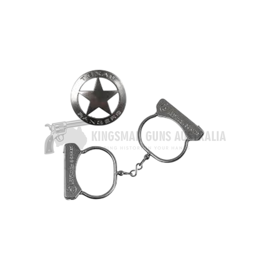 Gonher - Cowboy Handcuffs & Magnetic Texas Ranger Star